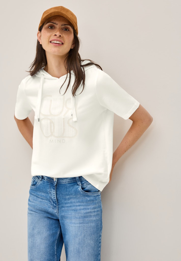 Cecil Damen T-Shirts  Vanilla W