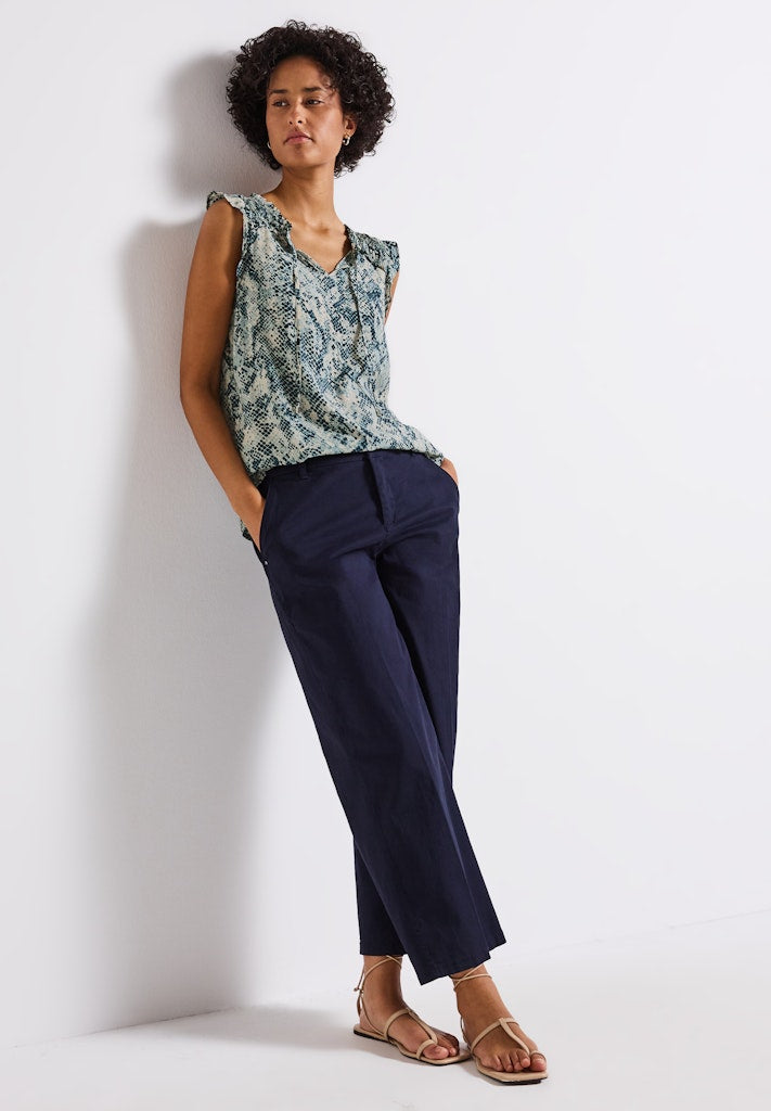 Street One Damen Blusen  Arona Blu