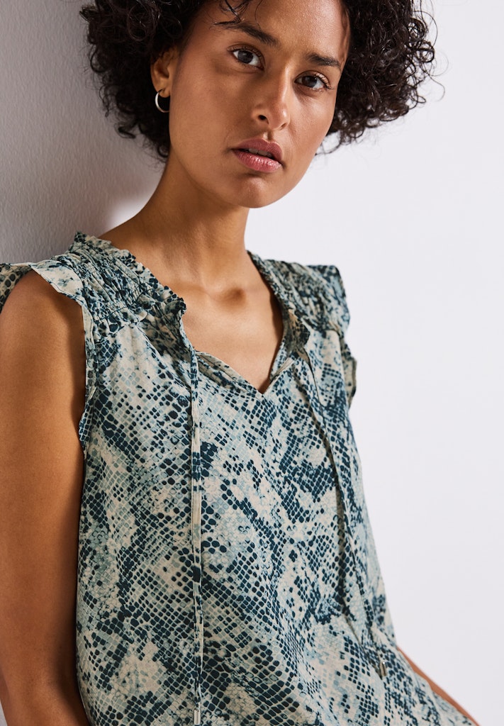 Street One Damen Blusen  Arona Blu