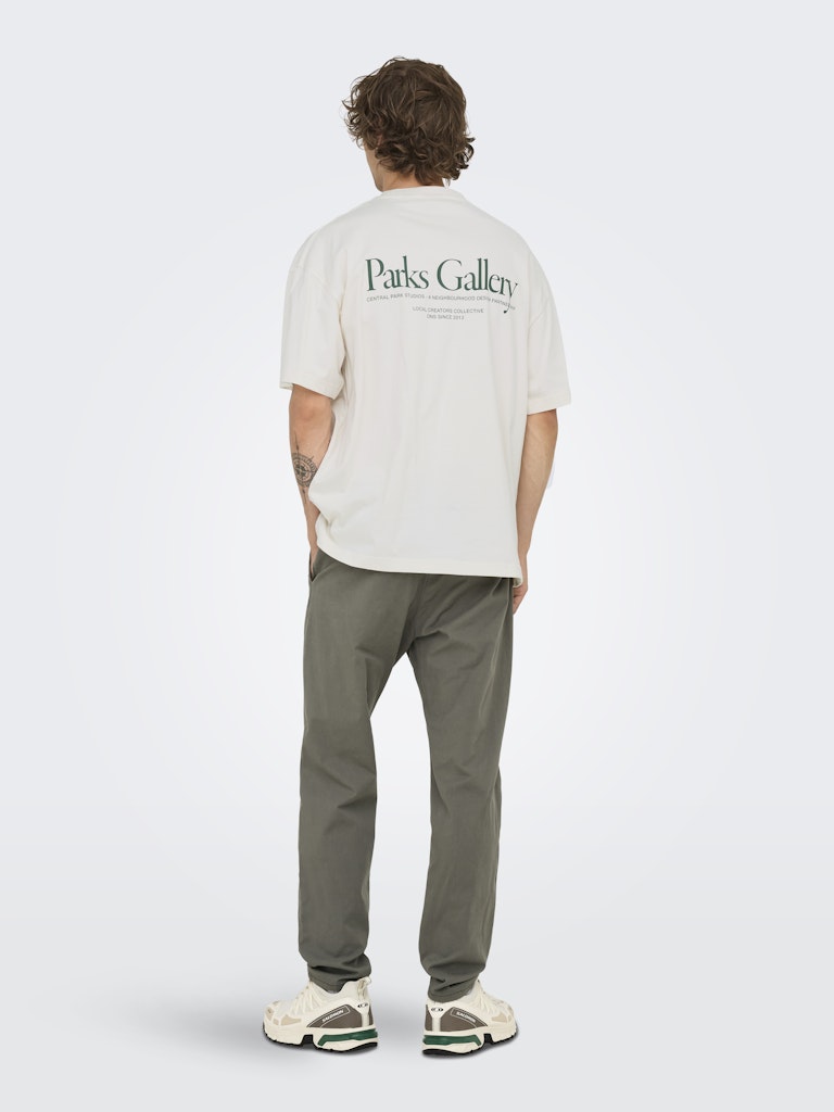 Only & Sons Herren T-Shirts kurz Gardenia/Parks