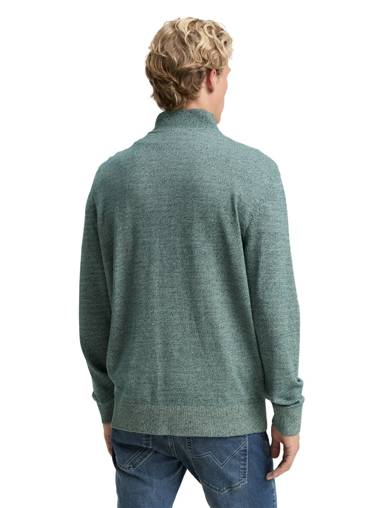 Tom Tailor denim Herren Pullover Green Tonal Mou