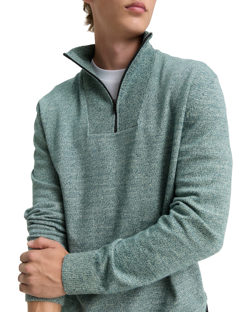 Tom Tailor denim Herren Pullover Green Tonal Mou