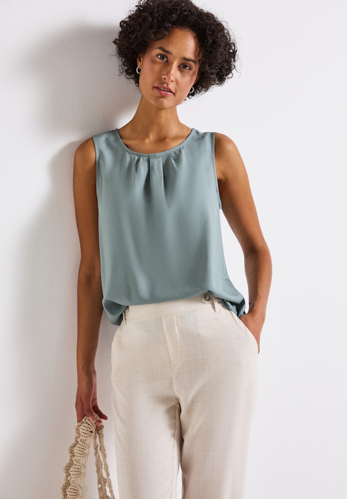 Street One Damen Blusen  Arona Blu