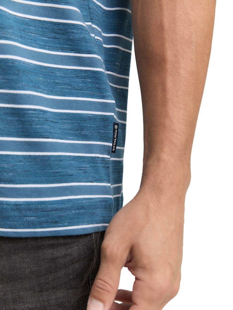 Tom Tailor Herren T-Shirts kurz Real Teal Yarn