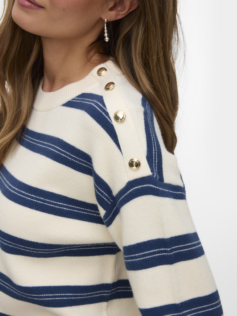 Vero Moda Damen Pullover Birch/W. Dark D