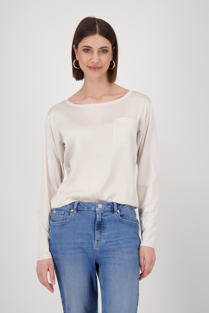 Monari Damen T-Shirts Oat Milk