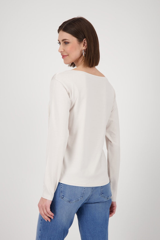 Monari Damen T-Shirts Oat Milk