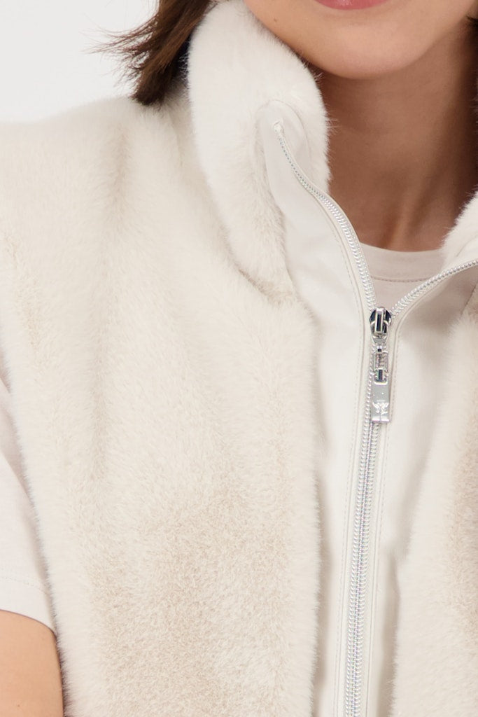 Monari Damen Outdoorwesten  Oat Milk