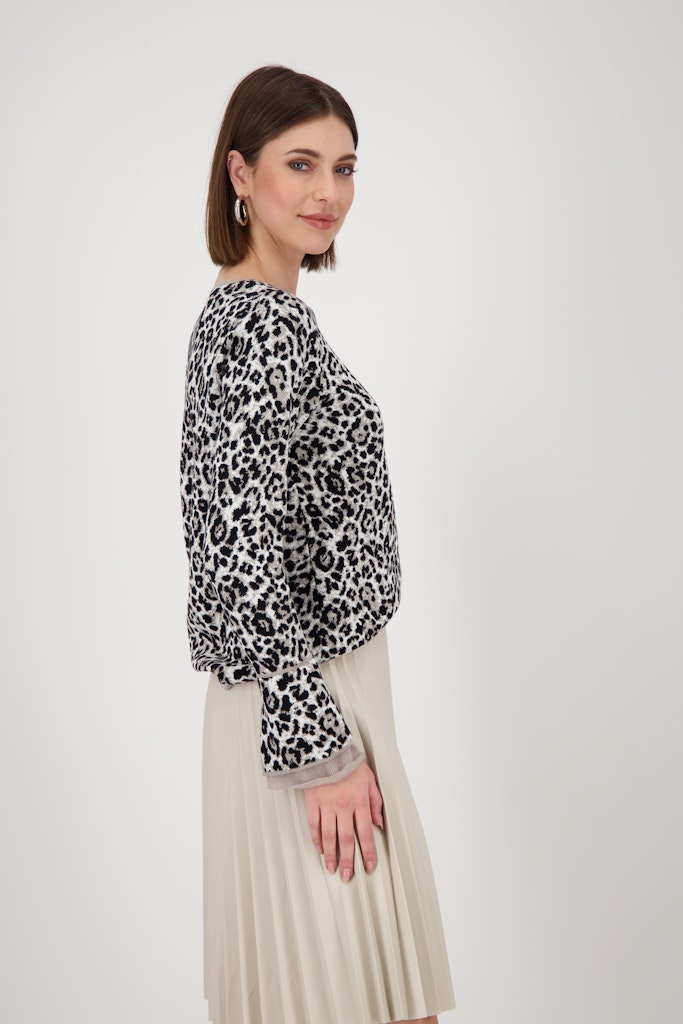 Monari Damen Pullover  Greige Gemu