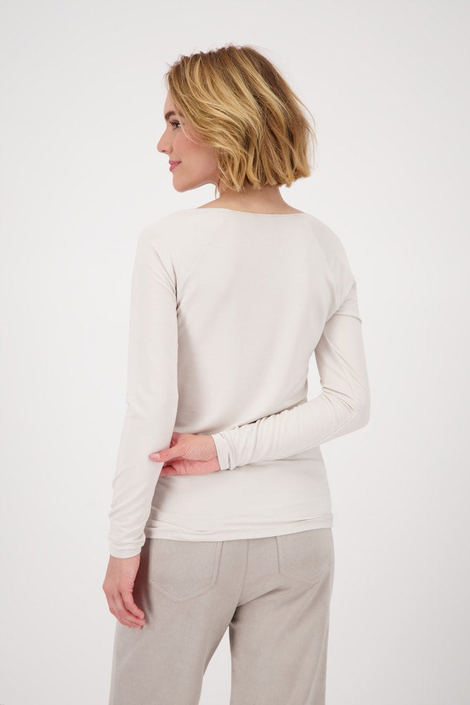 Monari Damen T-Shirts Oat Milk