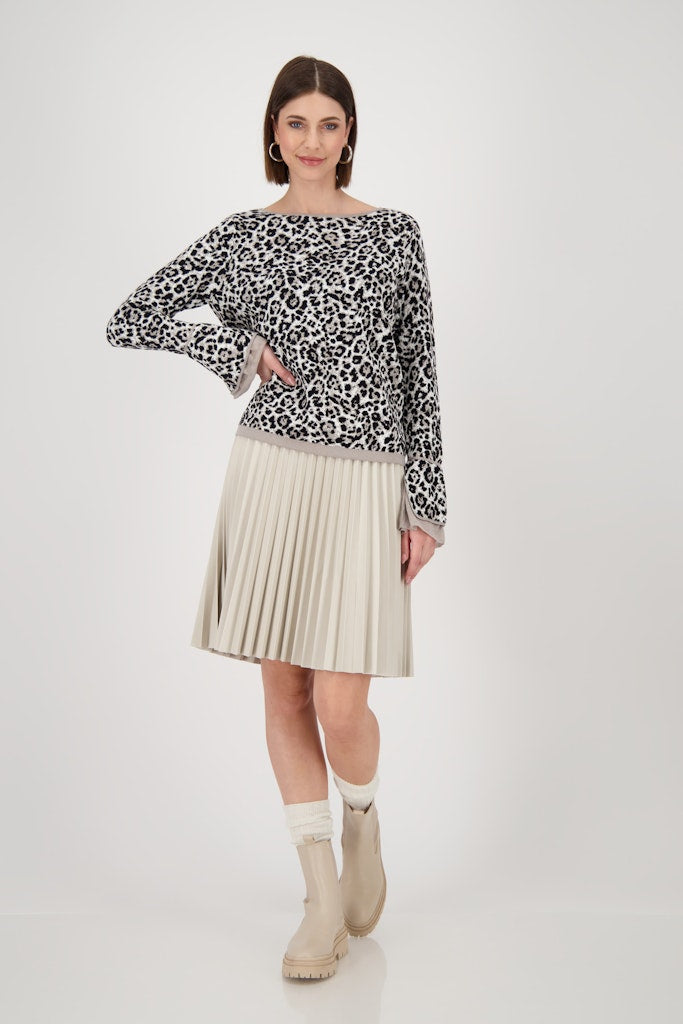 Monari Damen Pullover  Greige Gemu