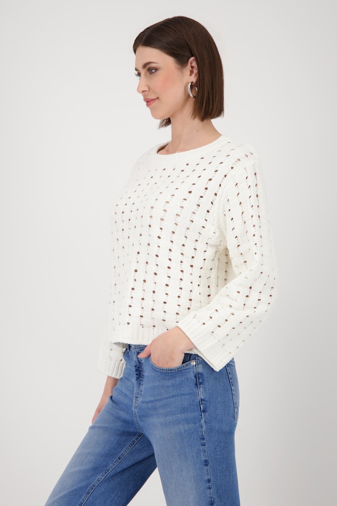 Monari Damen Pullover  Off-White