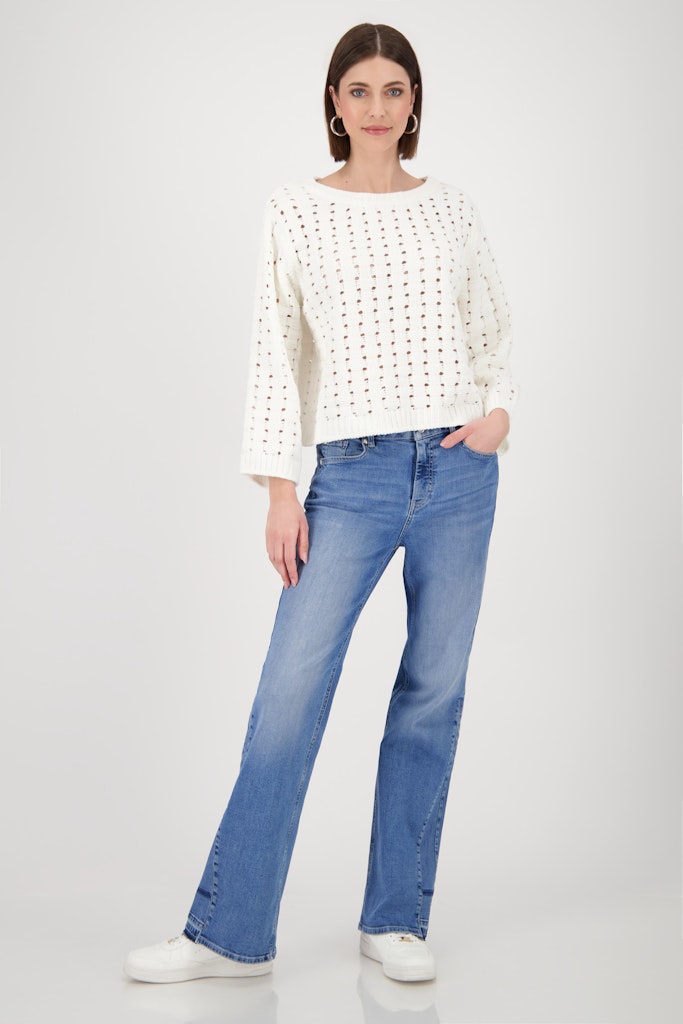 Monari Damen Pullover Off-White