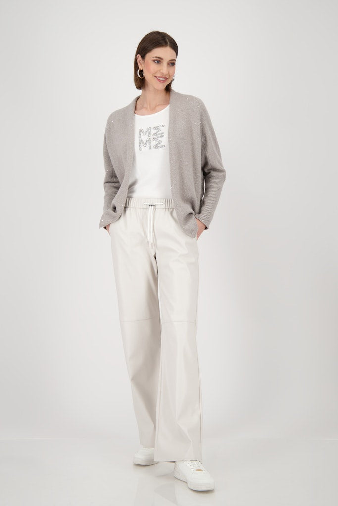 Monari Damen Strickjacken  Greige