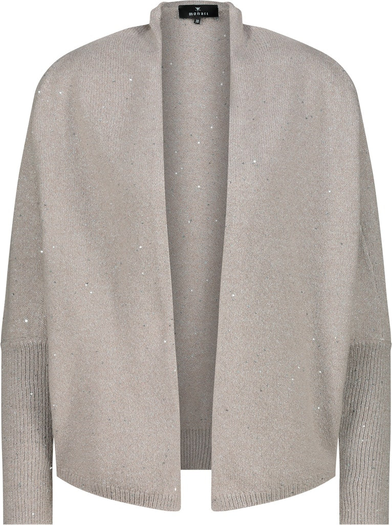 Monari Damen Strickjacken Greige