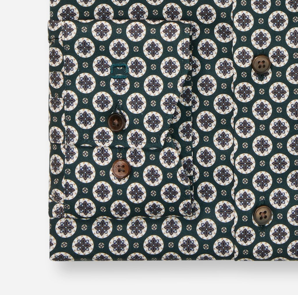 Olymp Herren Hemden lang Dunkelgrõn