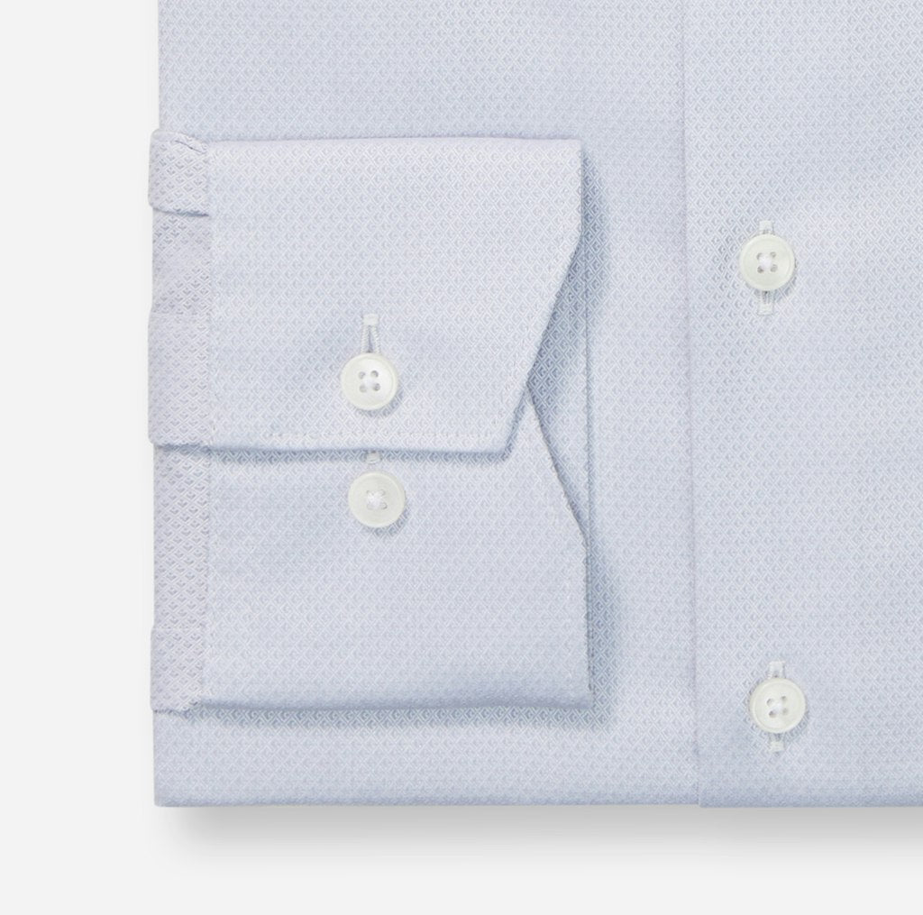 Olymp Herren Hemden lang  Silbergrau