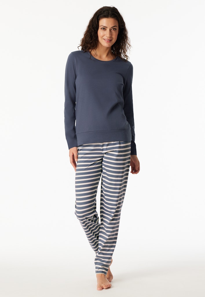 Schiesser Schlafanzug Jeansblau