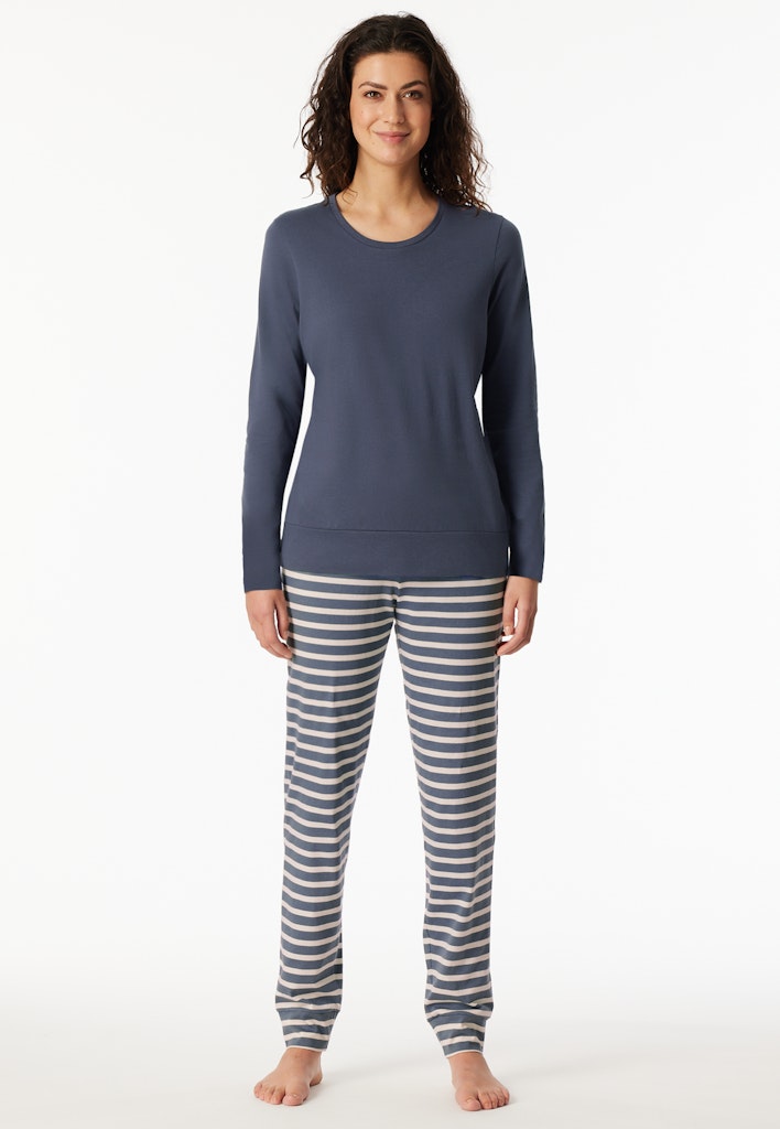 Schiesser Schlafanzug Jeansblau