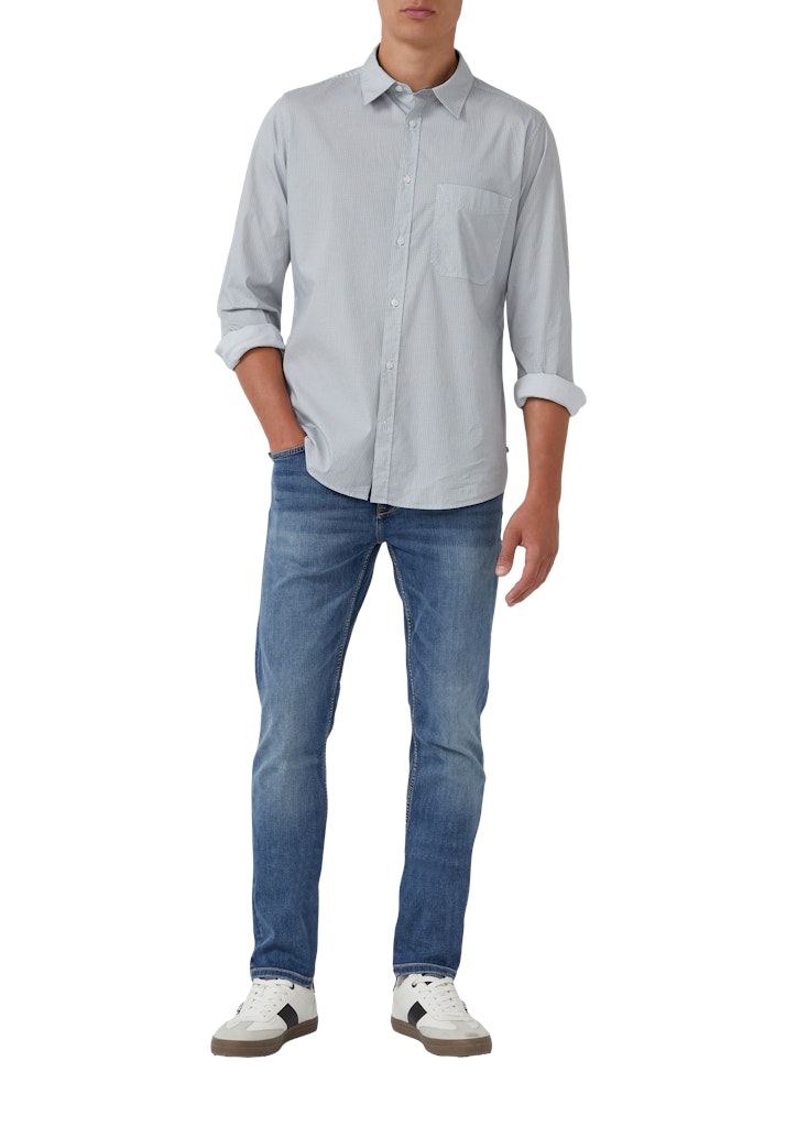 S. Oliver red Herren Hemden lang White