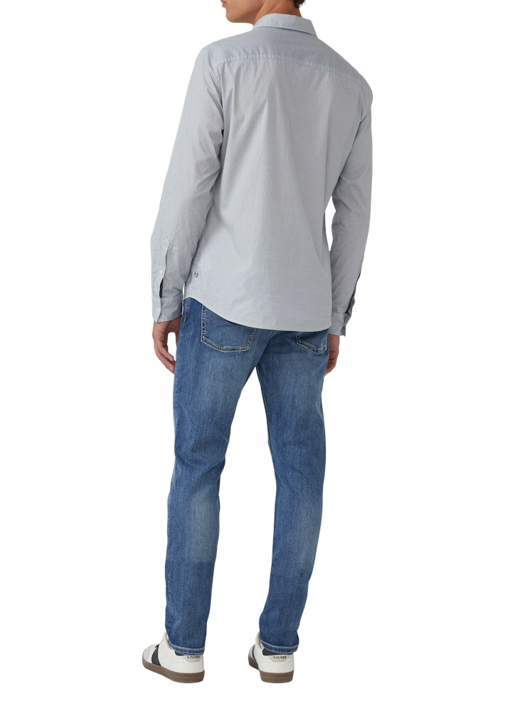 S. Oliver red Herren Hemden lang White