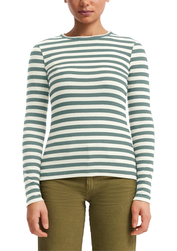 QS by S.Oliver Damen T-Shirts Blue Green