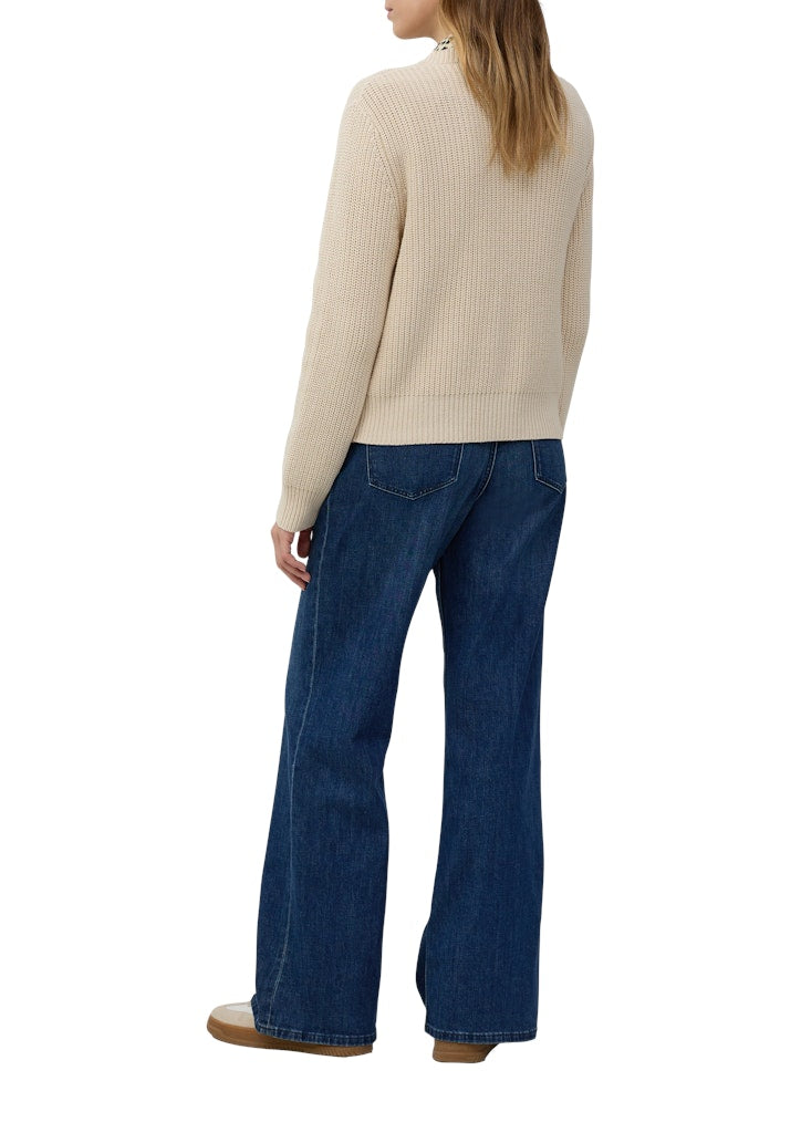 S. Oliver red Damen Strickjacken White