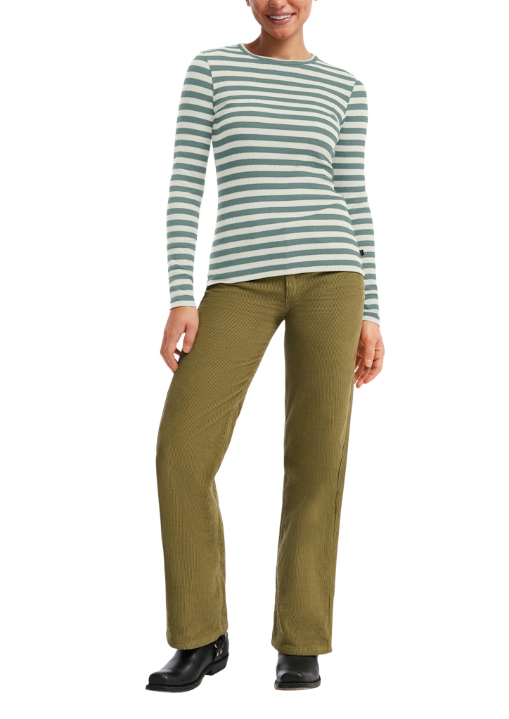 QS by S.Oliver Damen T-Shirts Blue Green