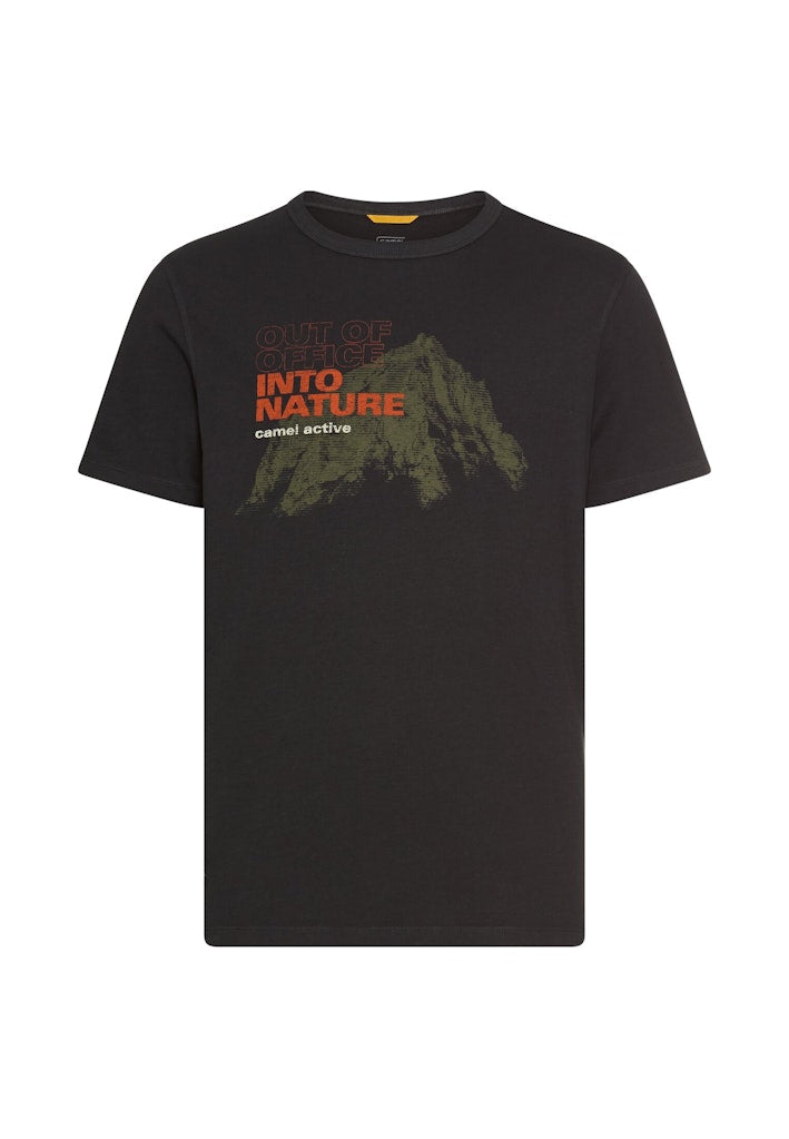 Camel active Herren T-Shirts kurz  Asphalt