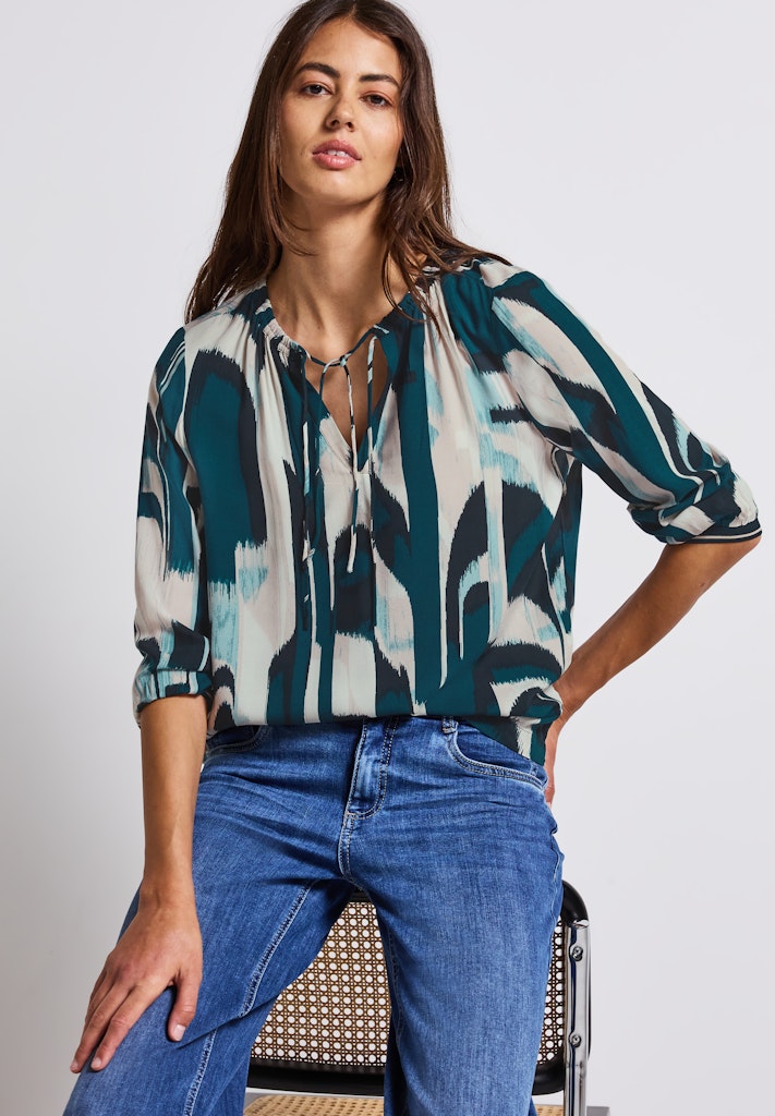Street One Damen Blusen Tide Blue