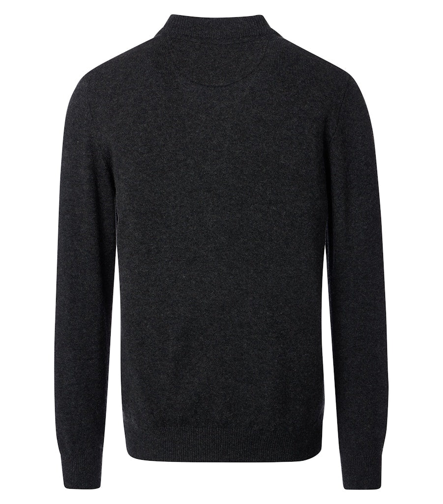 Casa Moda Herren Strickjacken Anthrazit