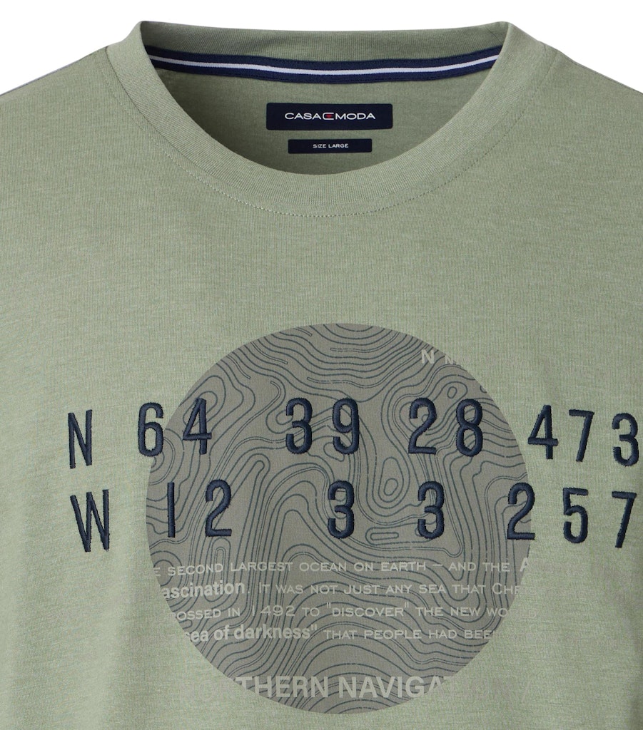 Casa Moda Herren T-Shirts kurz Tuerkis