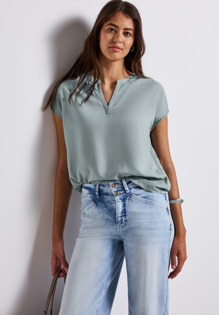 Street One Damen Blusen Arona Blu
