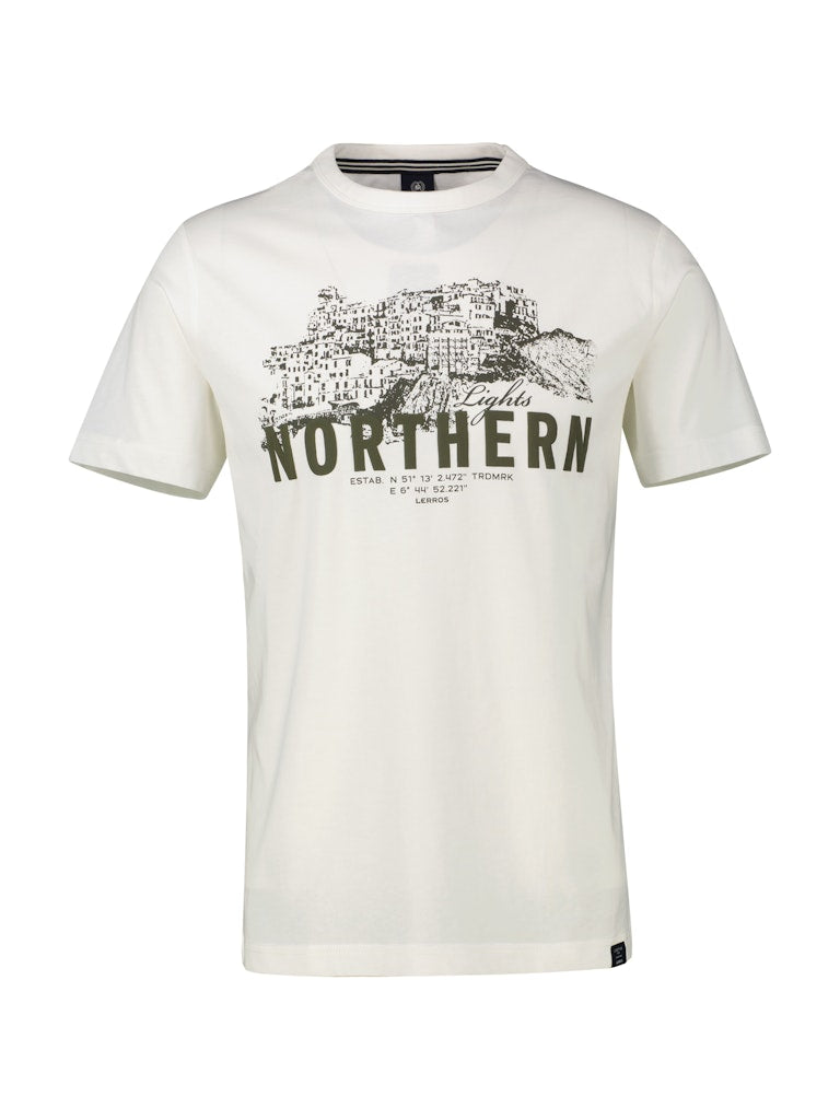 Lerros Herren T-Shirts kurz Broken White