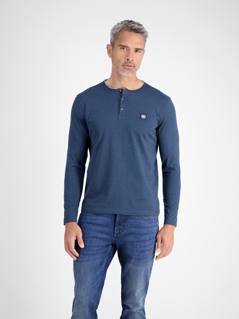 Lerros Herren T-Shirts kurz Classic Navy