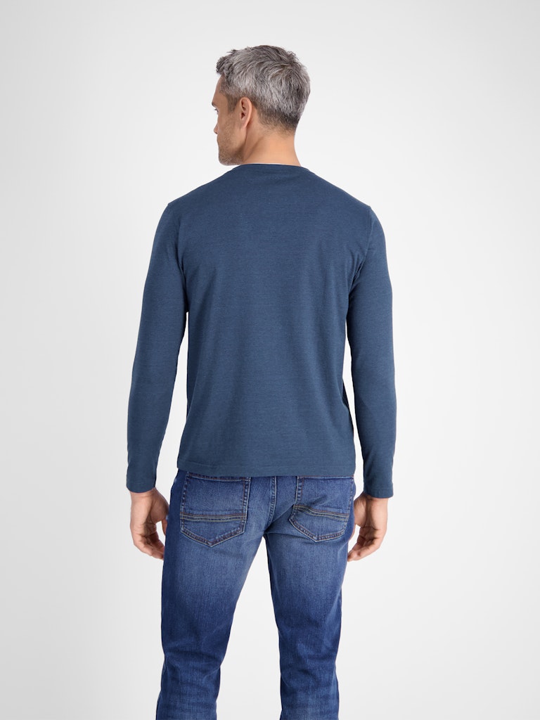 Lerros Herren T-Shirts kurz Classic Navy