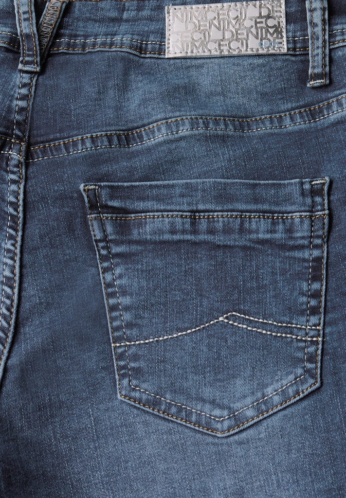 Cecil Damen Hosen Mid Blue