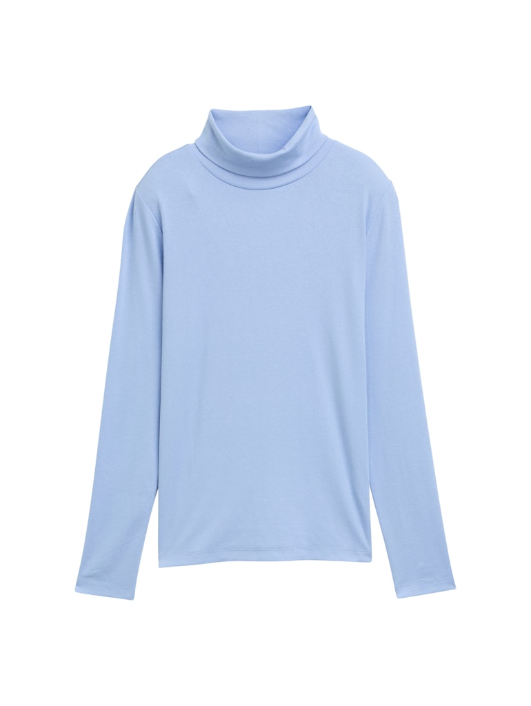 Tom Tailor Damen T-Shirts Light Fjord Blu