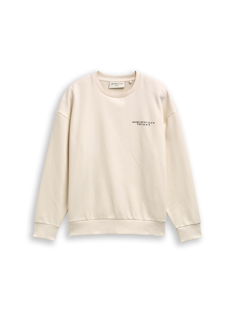 Tom Tailor denim Herren Sweatshirts Wool White