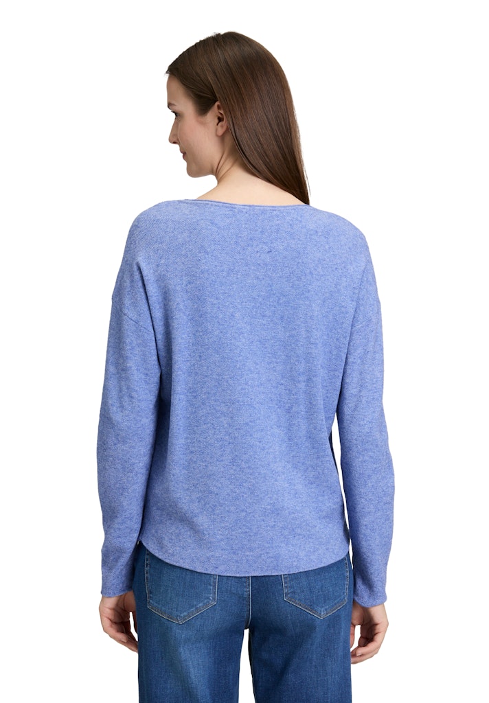 Betty & Co Damen Pullover Middle Blue Mel