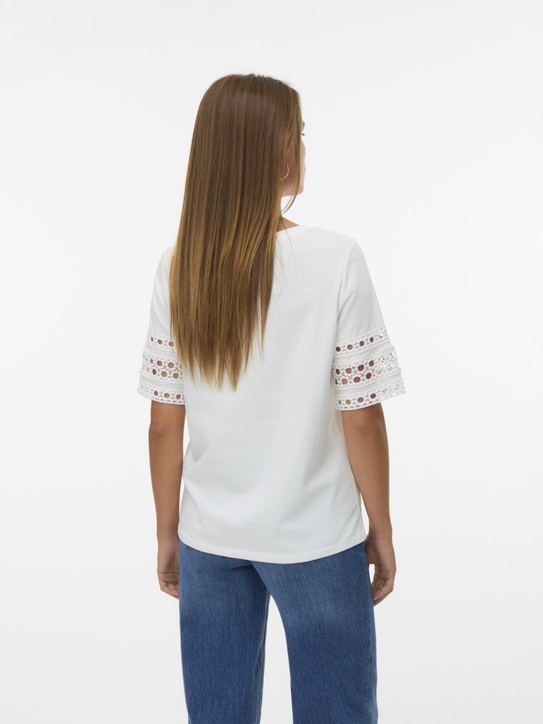 Vero Moda Damen T-Shirts Snow White/Snow