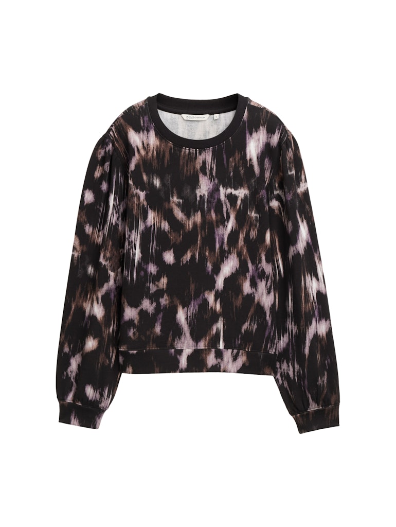 Tom Tailor denim Damen Sweatshirts Black Brown Abs