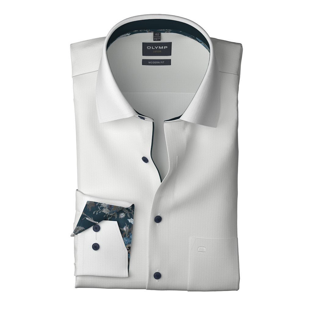Olymp Herren Hemden lang Weiss