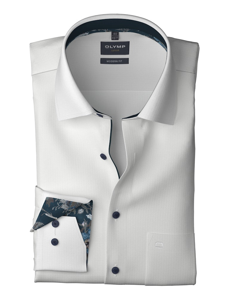 Olymp Herren Hemden lang Weiss