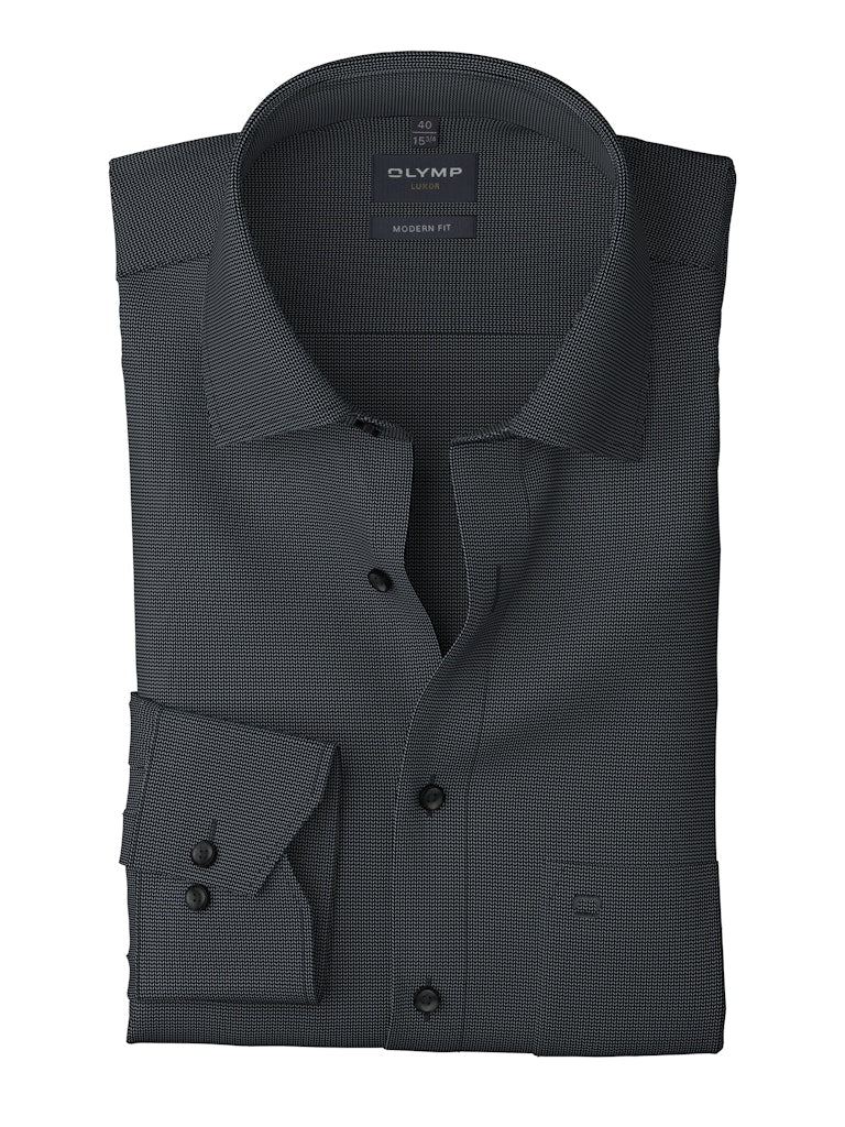 Olymp Herren Hemden lang Silbergrau