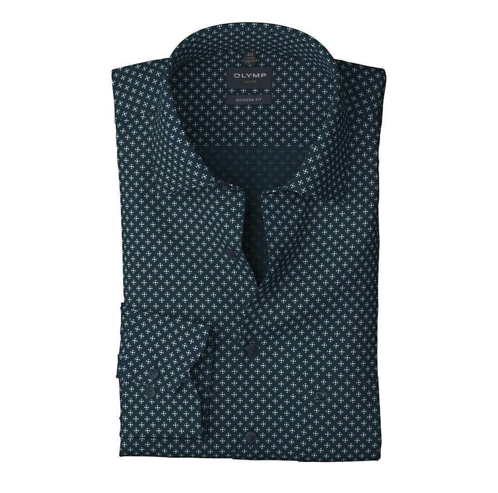 Olymp Herren Hemden lang Marine