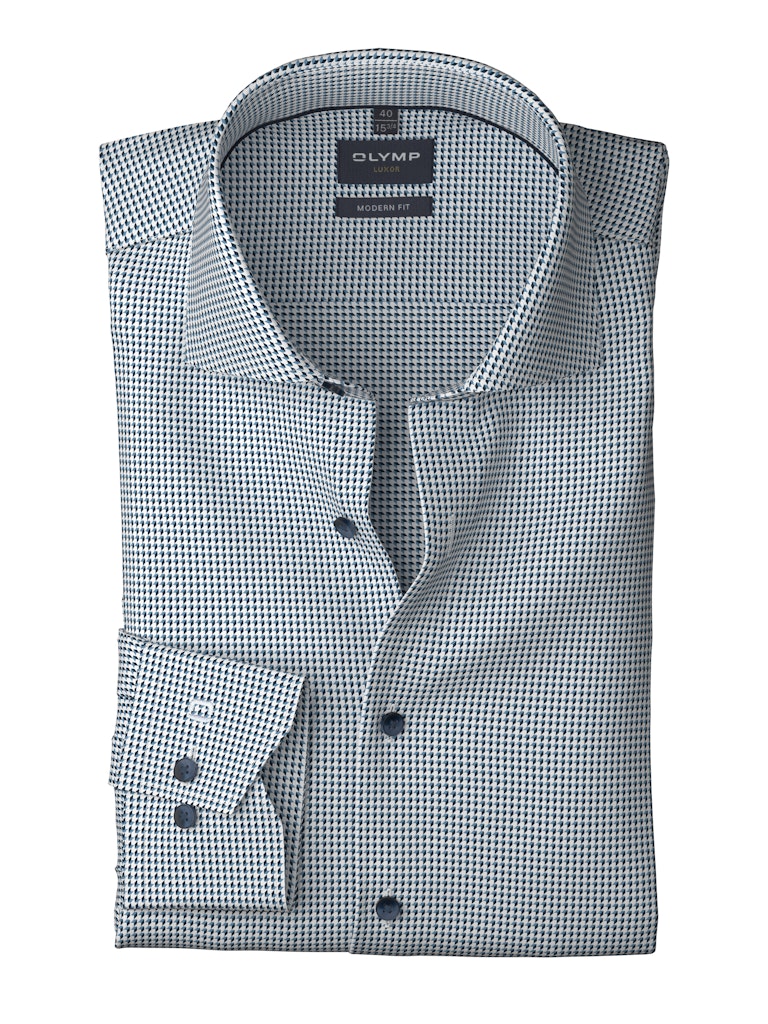 Olymp Herren Hemden lang Marine