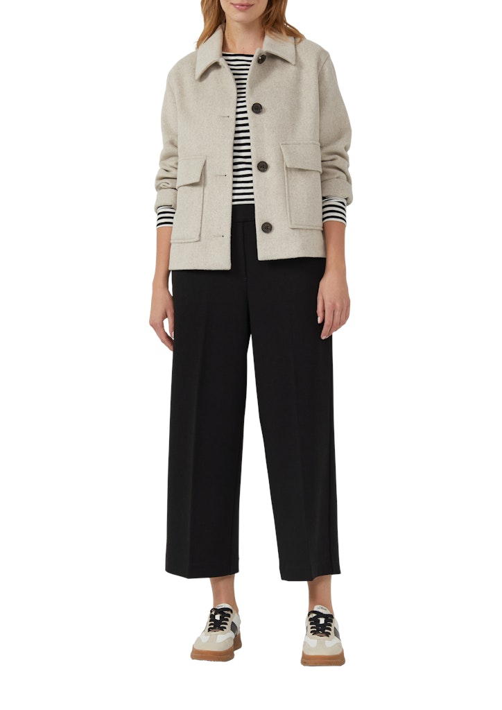 S. Oliver red Damen Shorts Grey/Black