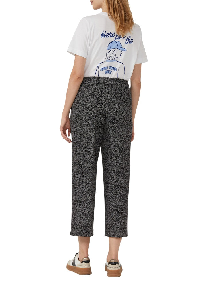 S. Oliver red Damen Shorts Grey/Black