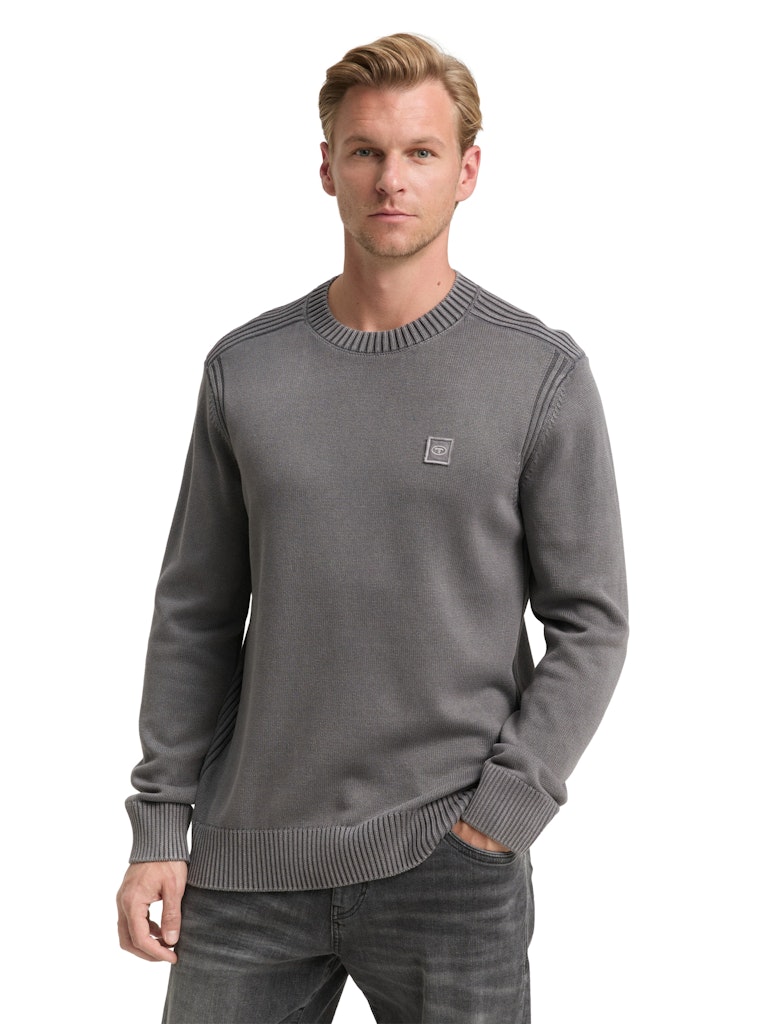 Tom Tailor Herren Pullover Classic Dark Gr